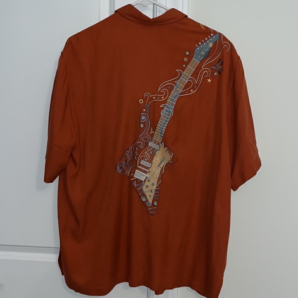 Tori Richard Gibson Electric guitar Hawaii Luau Aloha bar music shirt performer